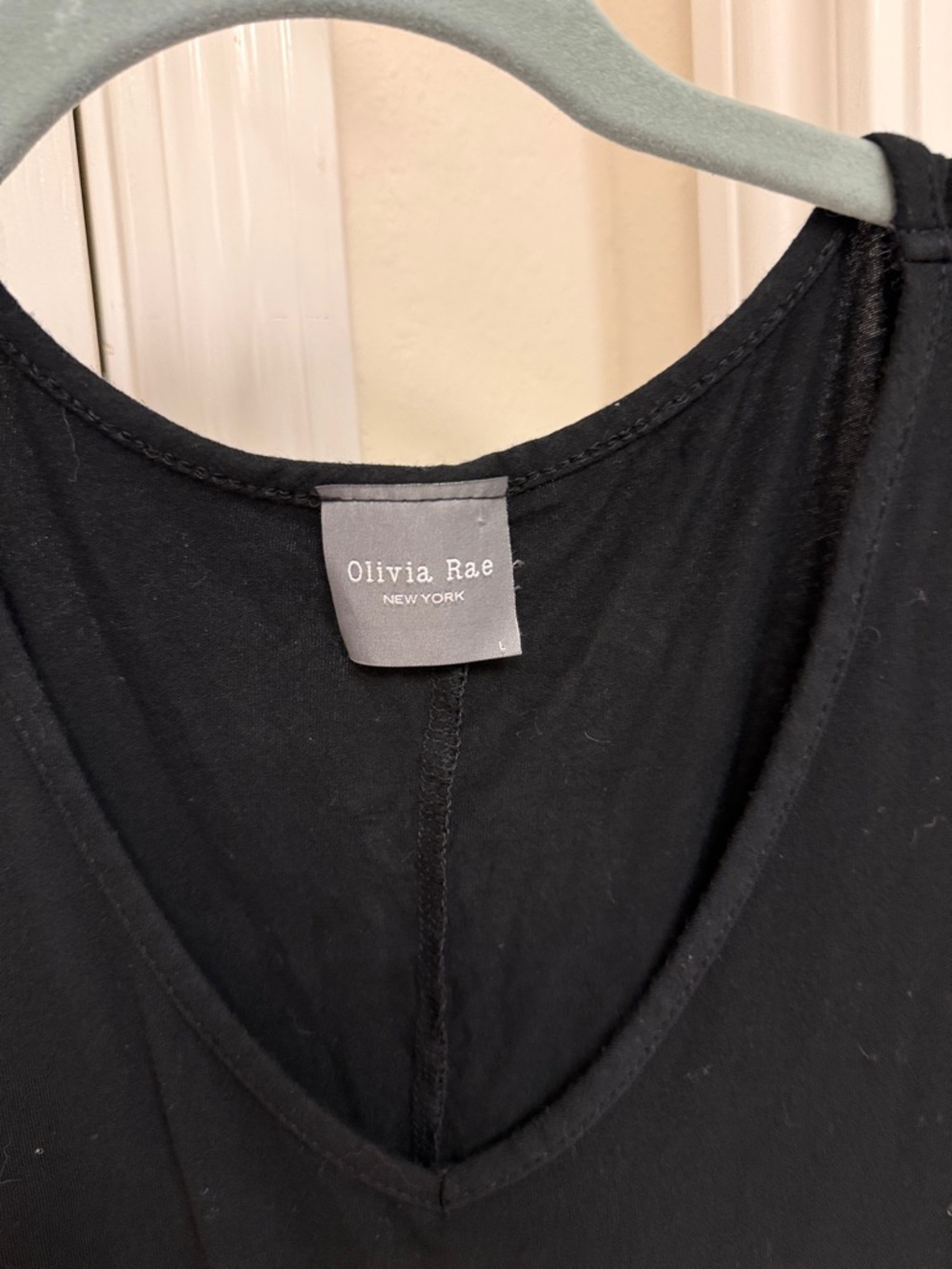 Olivia Rae New York Black V-Neck Midi Tee Dress - Picture 5 of 5